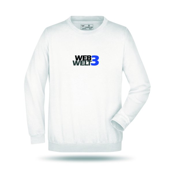 Web3Welt Crewneck Sweater - white