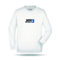 Web3Welt Crewneck Sweater - white