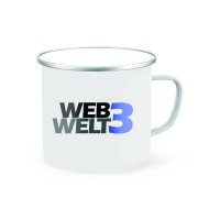 Web3Welt Emaille Tasse