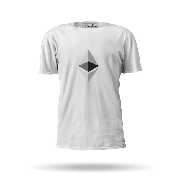 Ethereum Organic Logo Shirt - white