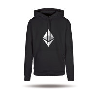 Ethereum Organic Logo Hoodie - black