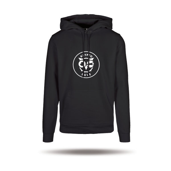 Krypto Eule Hoodie - black