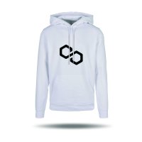 Polygon MATIC Organic Logo Hoodie - white