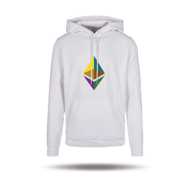 Ethereum Organic Hoodie vic - white