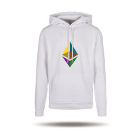 Ethereum Organic Hoodie vic - white