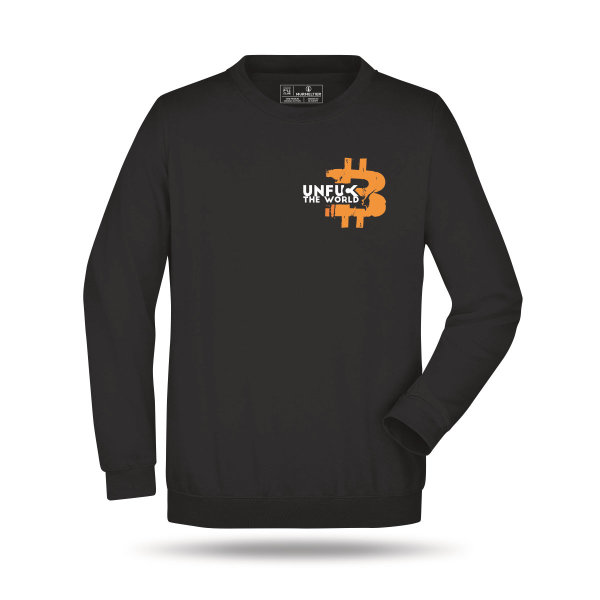 Orange Pill Club UNFU** The World Crewneck